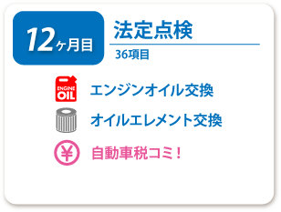 12ヶ月目 法定点検